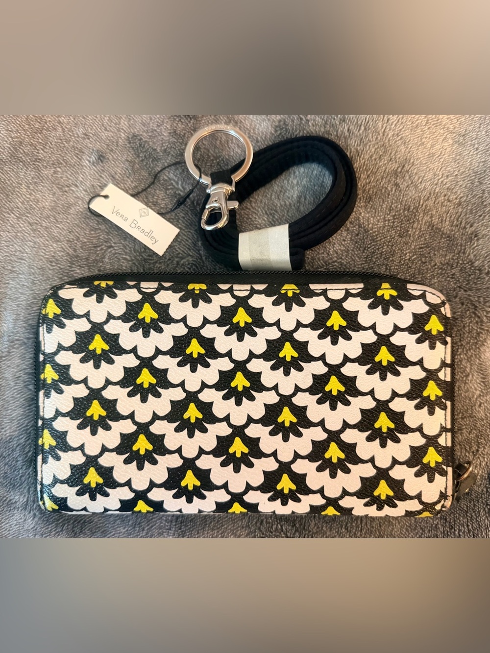 Vera Bradley Keychain Lanyard and Vera Bradley Leather Zippy Wallet